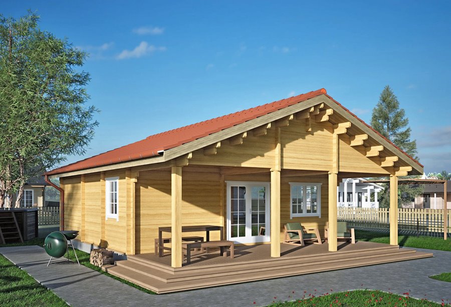 Каркасный дом 8х9,5